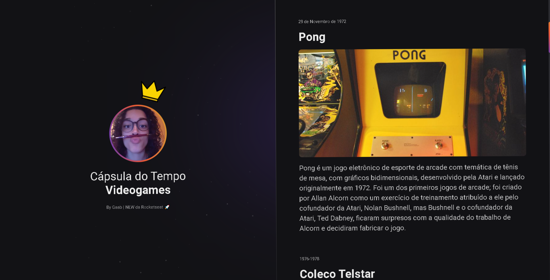 Projeto Cápsula do Tempo - Videogames Antigos